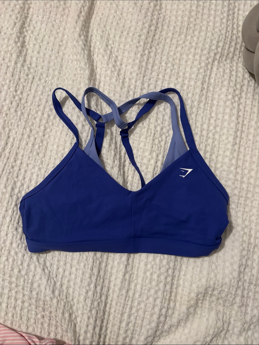Gymshark Royal Blue Strappy Low-Impact Sports Bra